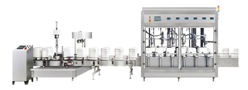 設(shè)備名稱(chēng)：潤(rùn)滑油灌裝封口旋蓋生產(chǎn)線(xiàn)